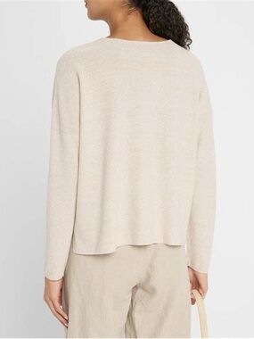 Eileen Fisher Pale Pink Linen Top